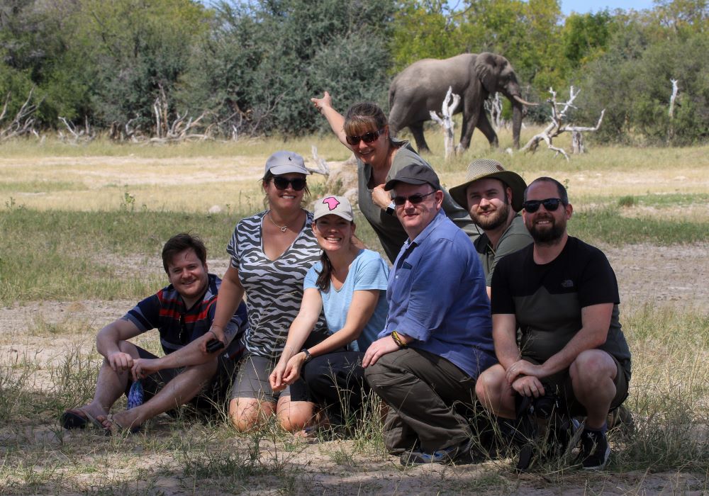 walking at Camelthorn Hwange 