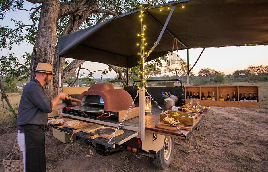 Pizza truck at Chitwa Chitwa, Sabi Sands, South Africa