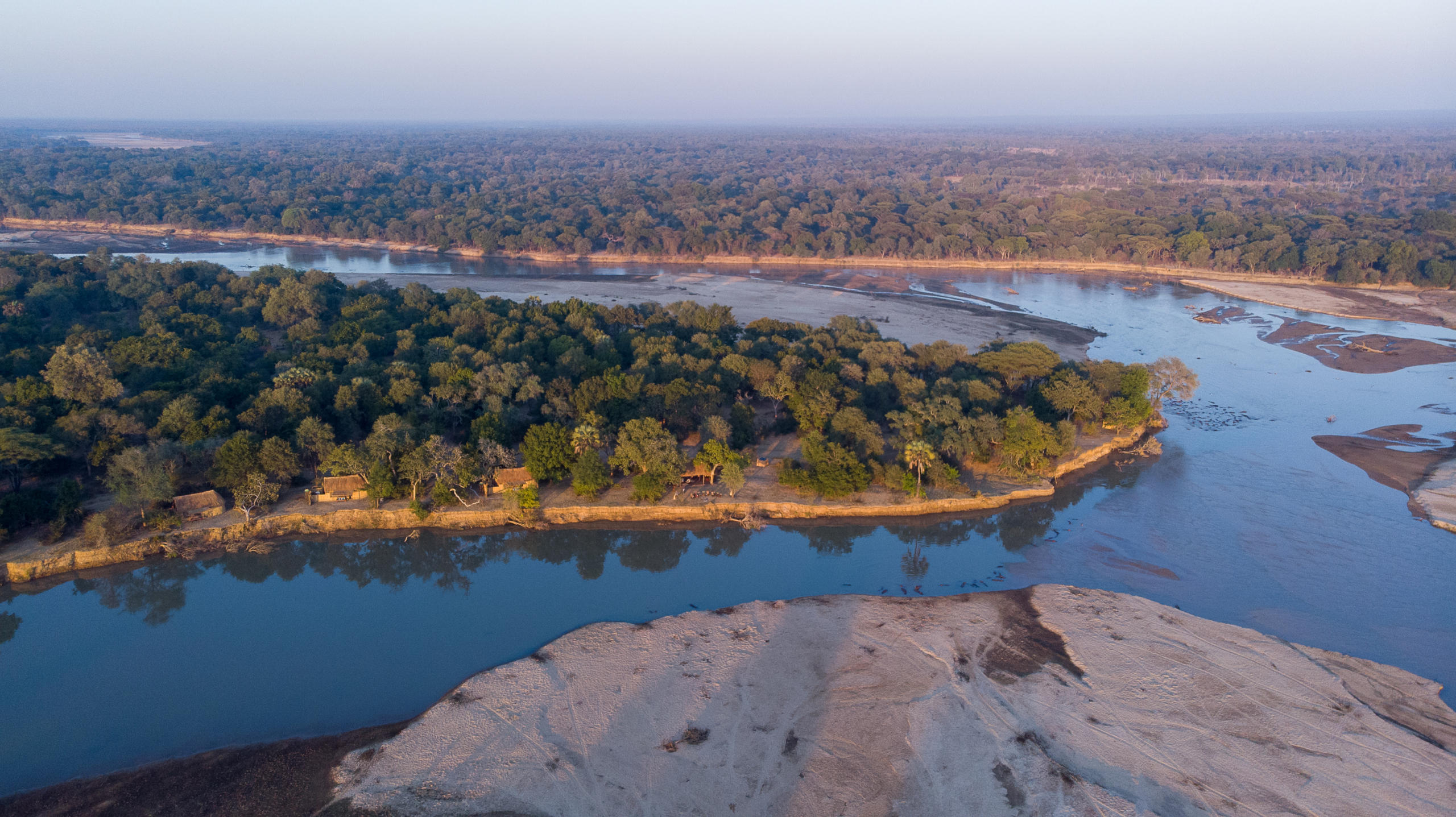 Takwela aerial sunrise view
